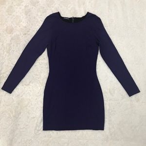 bebe Stretch Midi Dress | Plum | Size Small